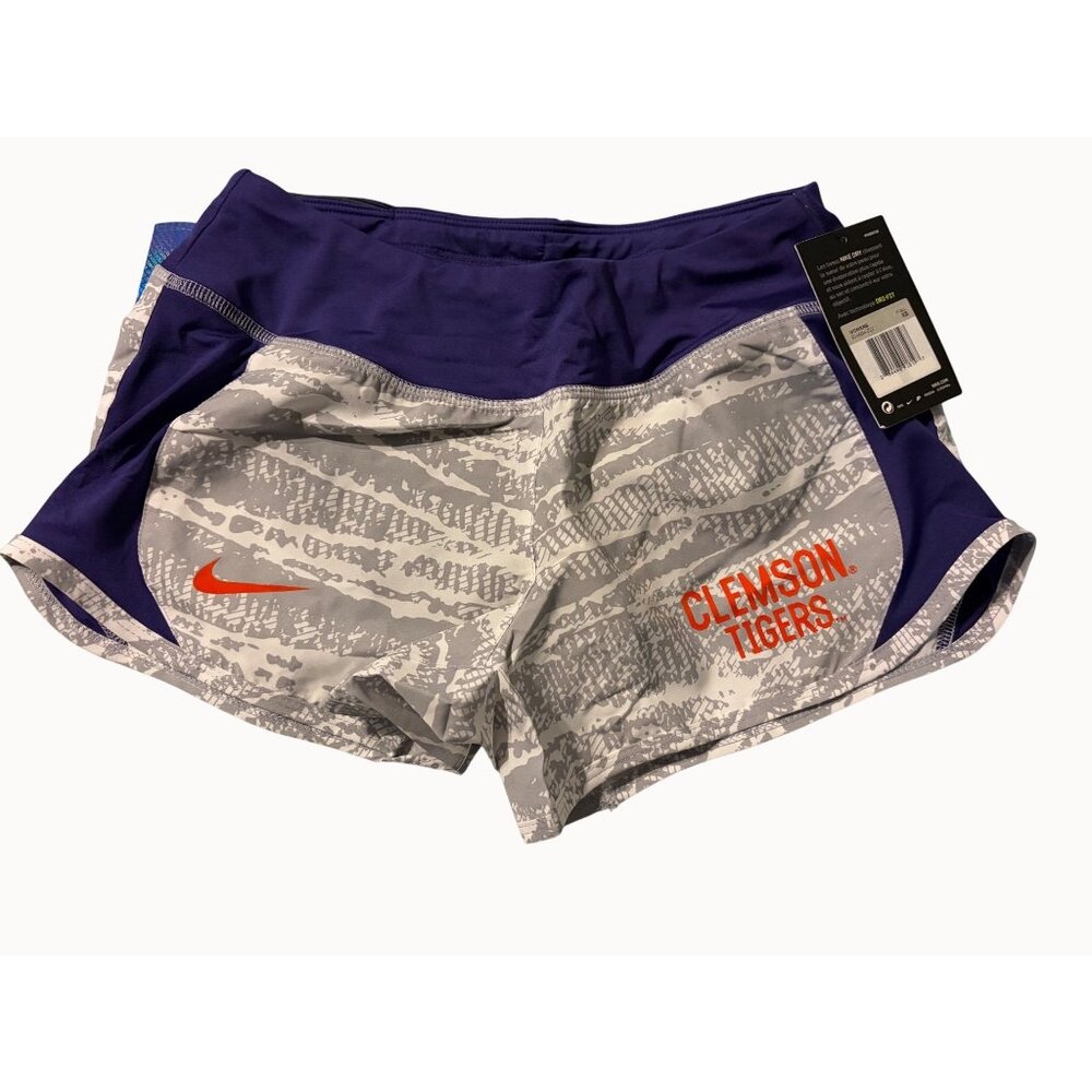 NEW! Clemson Nike Dry 3" Tempo Track / Running Brief-Lined Shorts-Women's M